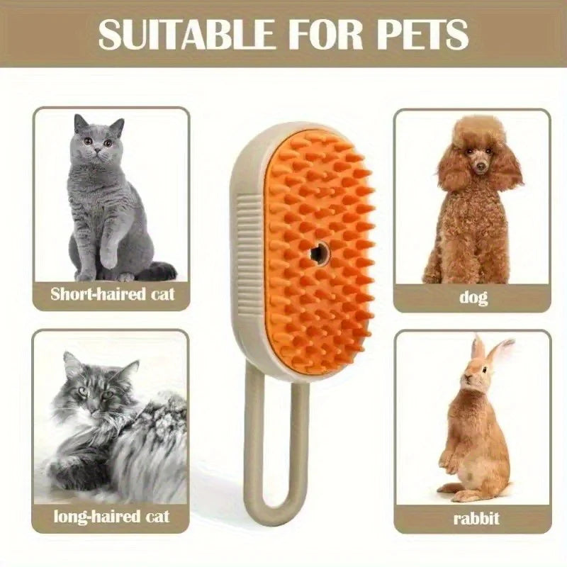 3 in1 Grooming Supplies Steam Brush Cat Brush Cats Vaporizer Pet Hair Brush Remover Pets Cleaning Steamy Spray Massage Comb