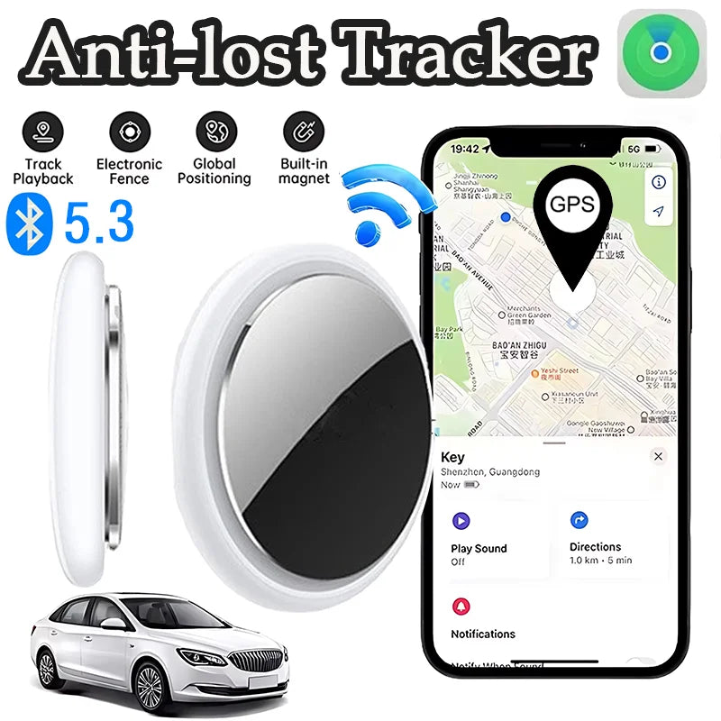 Lenovo GPS Smart Tracker Elderly Kids Anti-Lost Reminder Device Pets Bag Wallet Bluetooth Locator For IOS Android Finder 2026
