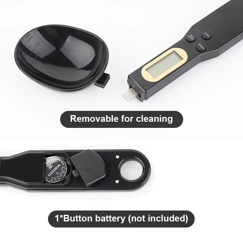 Digital Kitchen Scale Mini Spoon Scale LCD Electronic Food Scale 0.1-500g Weight Measuring Kitchen Tool For Milk Coffee Baking