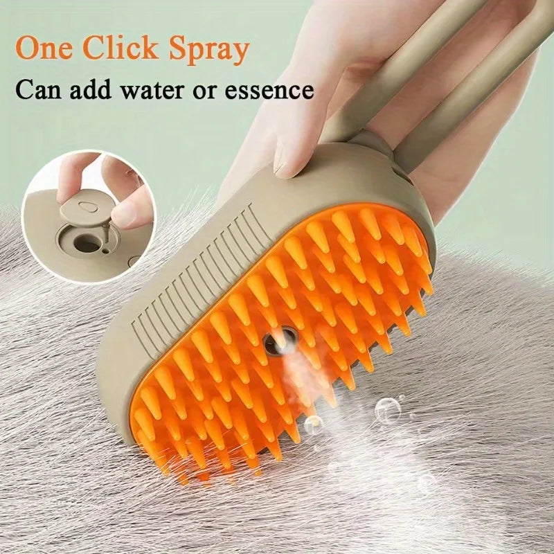 3 in1 Grooming Supplies Steam Brush Cat Brush Cats Vaporizer Pet Hair Brush Remover Pets Cleaning Steamy Spray Massage Comb