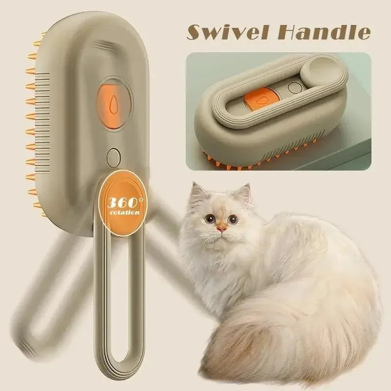 3 in1 Grooming Supplies Steam Brush Cat Brush Cats Vaporizer Pet Hair Brush Remover Pets Cleaning Steamy Spray Massage Comb